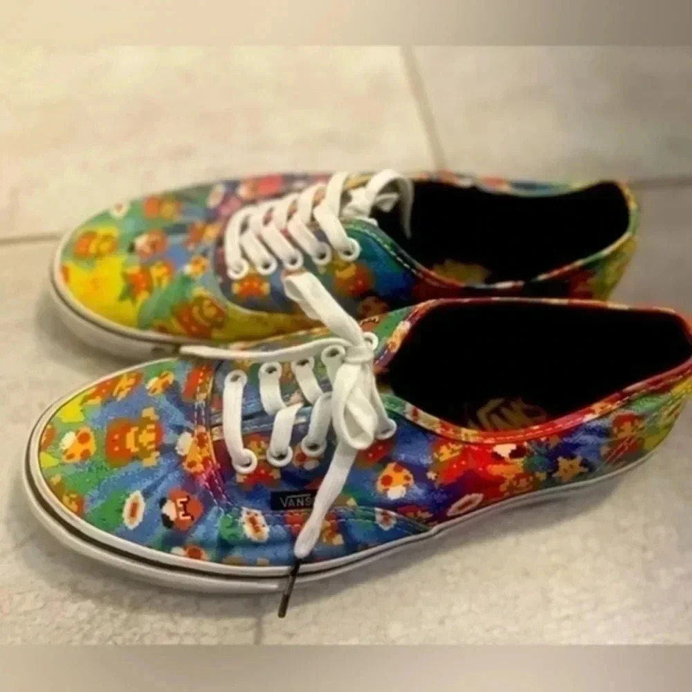 Nintendo Mario Vans Shoes Men’s 8.5 or Women’s 10​